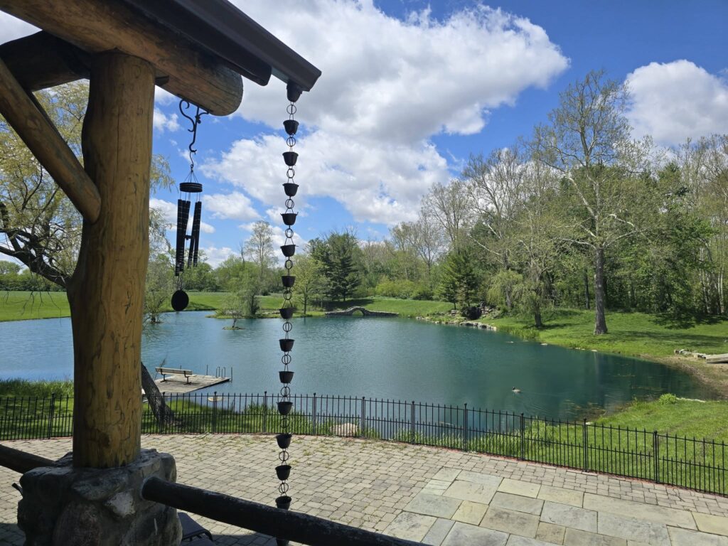 Pond View form the Main House Patio